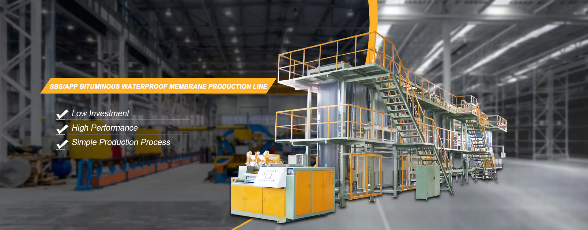 Fabricante de equipos de membrana impermeabilizante de asfalto de China